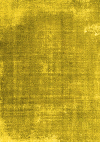 Abstract Yellow Contemporary Rug, con2645yw