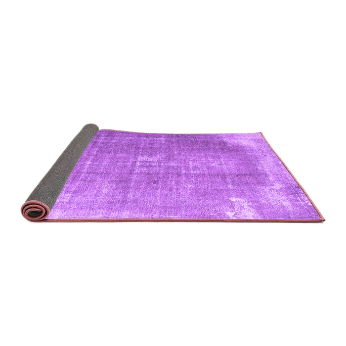 Sideview of Abstract Purple Contemporary Rug, con2645pur