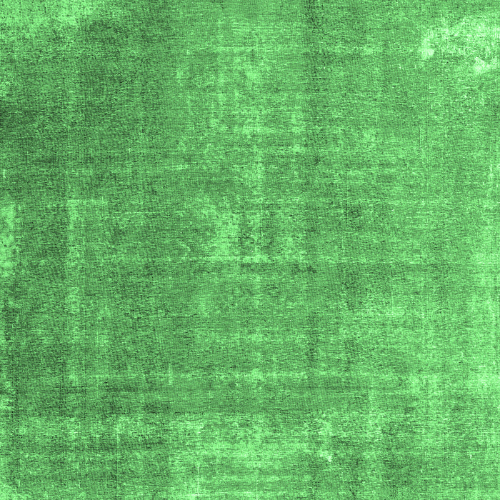 Machine Washable Abstract Emerald Green Contemporary Area Rugs, wshcon2645emgrn