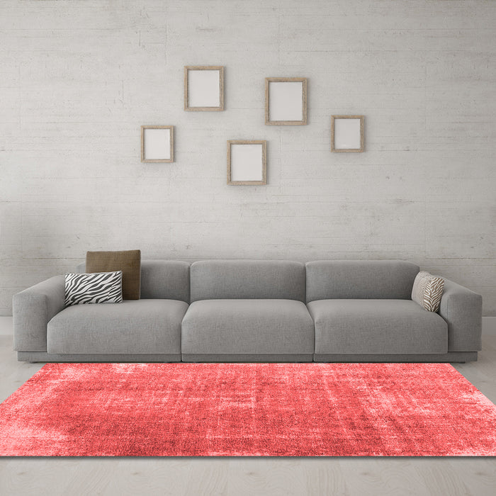 Contemporary Red Washable Rugs