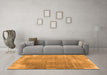 Machine Washable Abstract Orange Contemporary Area Rugs in a Living Room, wshcon2645org