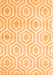 Serging Thickness of Machine Washable Abstract Orange Contemporary Area Rugs, wshcon2647org