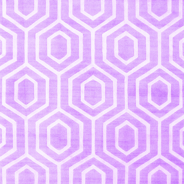 Abstract Purple Contemporary Rug, con2647pur