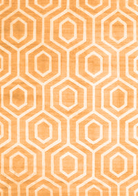 Abstract Orange Contemporary Rug, con2647org