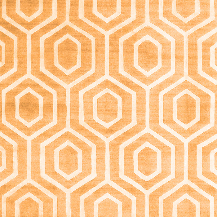 Abstract Orange Contemporary Rug, con2647org