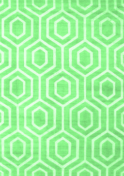 Abstract Emerald Green Contemporary Rug, con2647emgrn