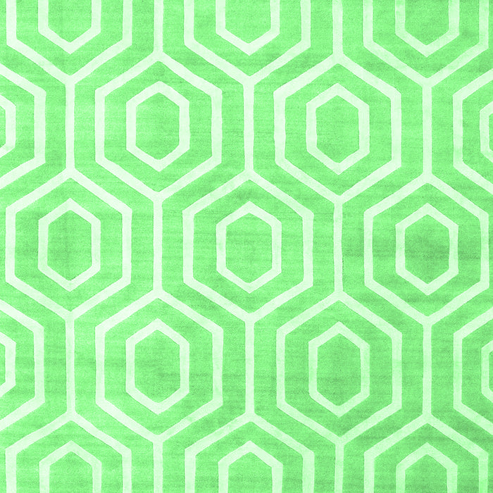 Abstract Emerald Green Contemporary Rug, con2647emgrn