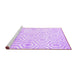 Sideview of Machine Washable Abstract Purple Contemporary Area Rugs, wshcon2647pur