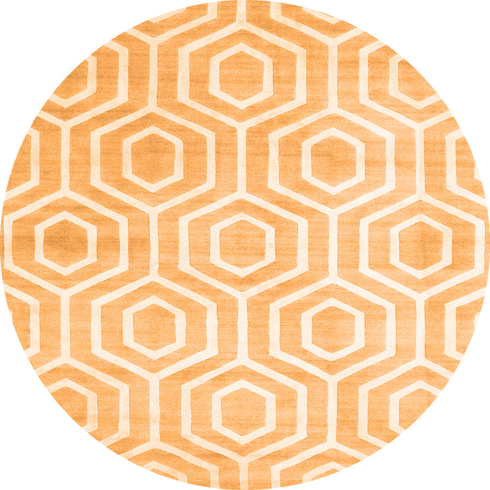 Machine Washable Abstract Orange Contemporary Area Rugs, wshcon2647org