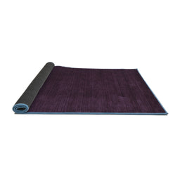 Sideview of Abstract Blue Contemporary Rug, con2648blu