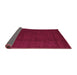 Sideview of Abstract Purple Contemporary Rug, con2648pur