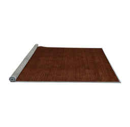 Sideview of Machine Washable Abstract Light Blue Contemporary Rug, wshcon2648lblu