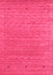 Machine Washable Abstract Pink Contemporary Rug, wshcon2649pnk