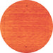 Machine Washable Abstract Orange Contemporary Area Rugs, wshcon2649org