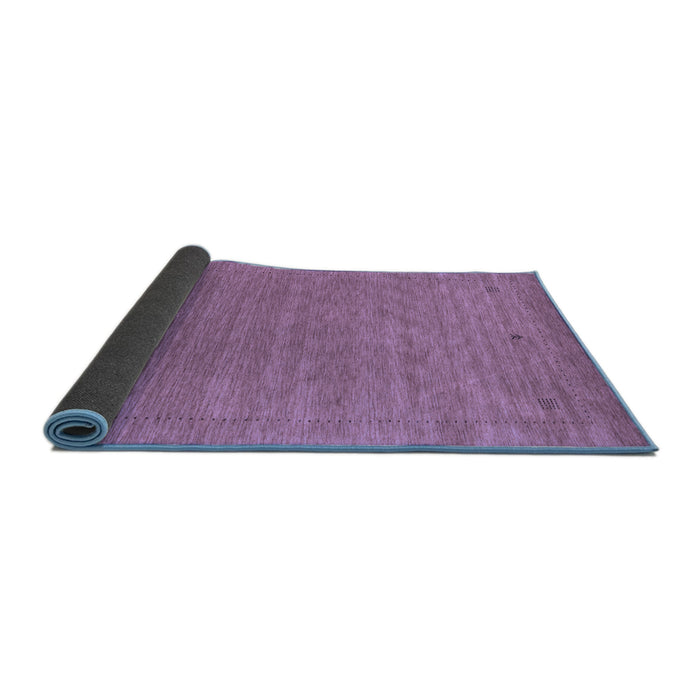 Sideview of Abstract Blue Contemporary Rug, con2649blu
