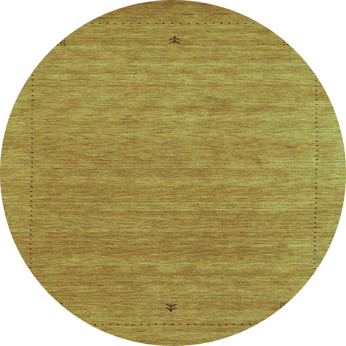 Round Abstract Light Blue Contemporary Rug, con2649lblu