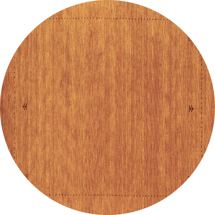Round Machine Washable Abstract Brown Contemporary Rug, wshcon2649brn