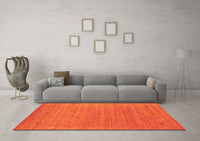 Machine Washable Abstract Orange Contemporary Rug, wshcon2649org