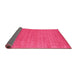 Sideview of Abstract Pink Contemporary Rug, con2649pnk