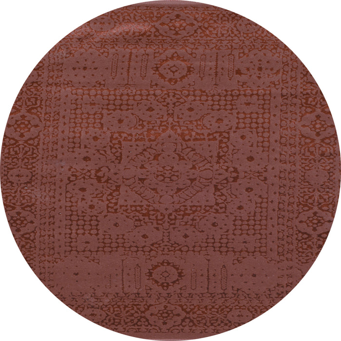 Round Machine Washable Abstract Light Blue Contemporary Rug, wshcon264lblu