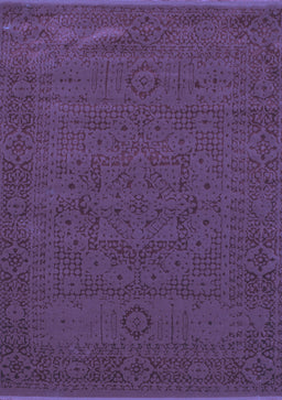 Abstract Blue Contemporary Rug, con264blu