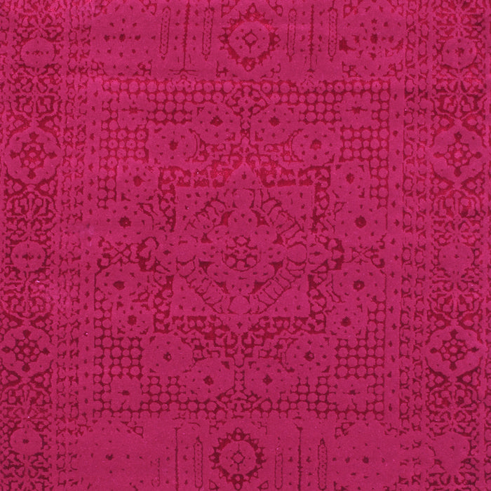 Machine Washable Abstract Pink Contemporary Rug, wshcon264pnk