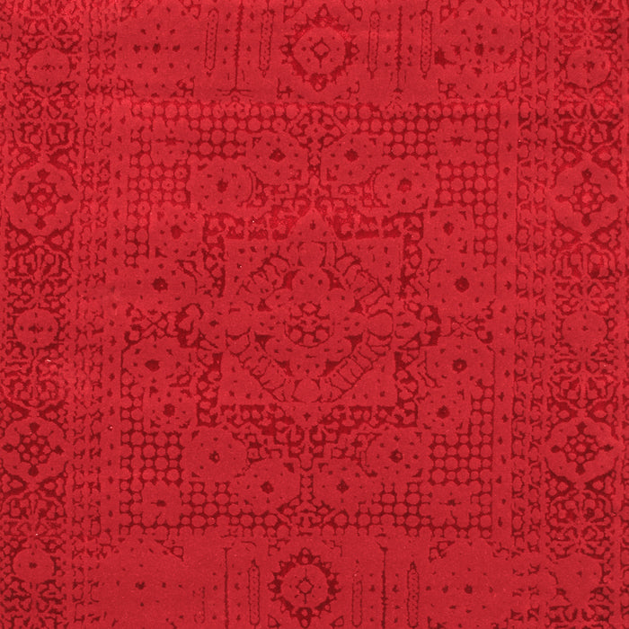 Machine Washable Abstract Red Contemporary Rug, wshcon264red