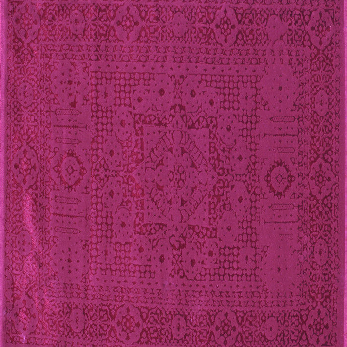 Square Machine Washable Abstract Purple Contemporary Area Rugs, wshcon264pur