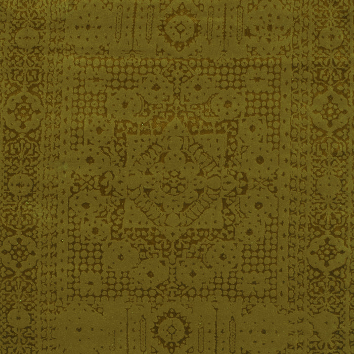 Serging Thickness of Machine Washable Abstract Green Contemporary Area Rugs, wshcon264grn