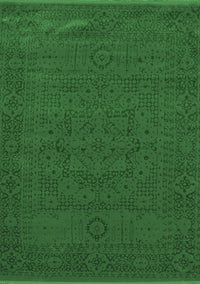 Abstract Emerald Green Contemporary Rug, con264emgrn