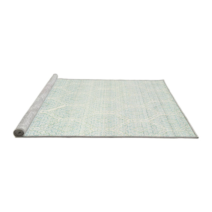 Serging Thickness of Machine Washable Contemporary Light Gray Rug, wshcon265