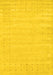 Machine Washable Solid Yellow Modern Rug, wshcon2650yw