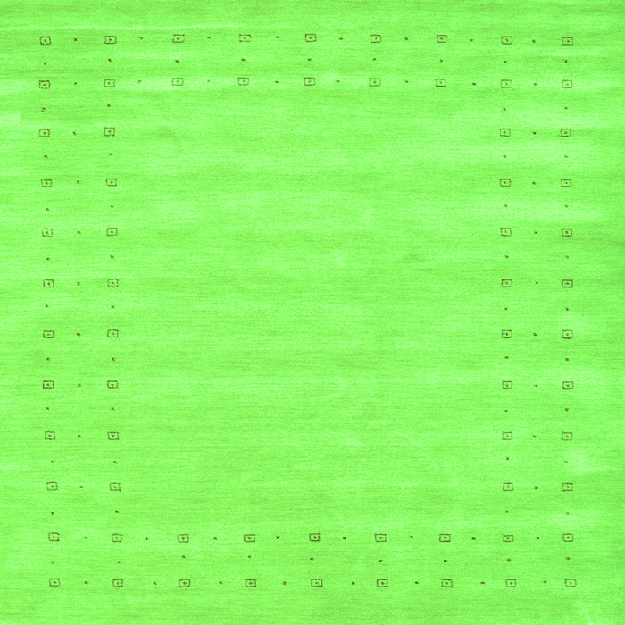 Serging Thickness of Solid Green Modern Rug, con2650grn