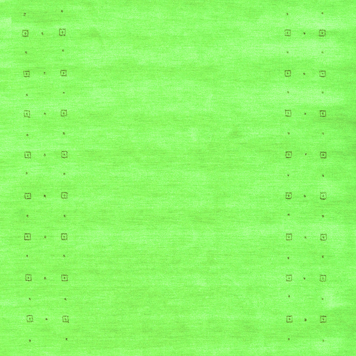 Serging Thickness of Machine Washable Solid Green Modern Area Rugs, wshcon2650grn