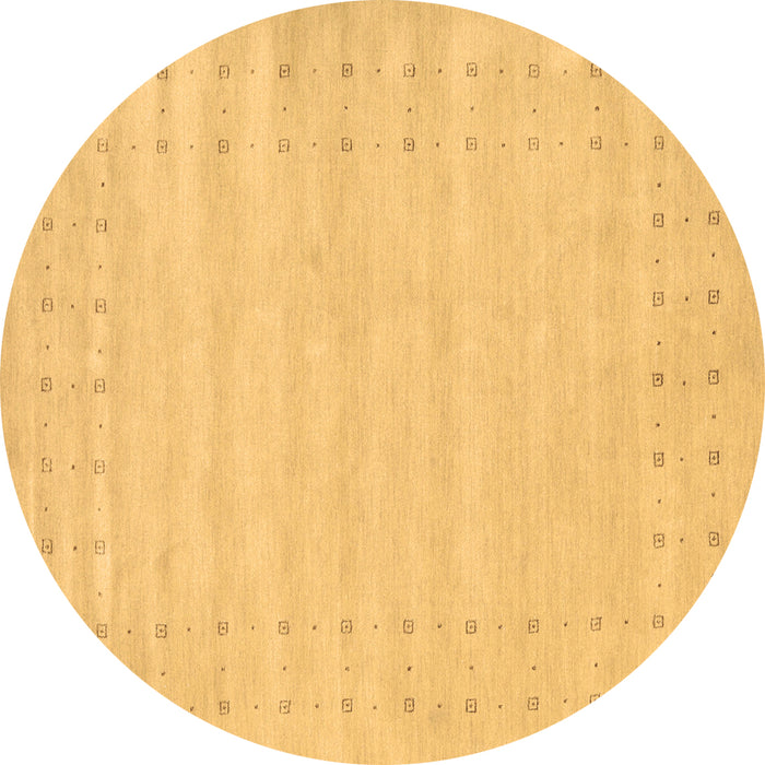Round Solid Brown Modern Rug, con2650brn