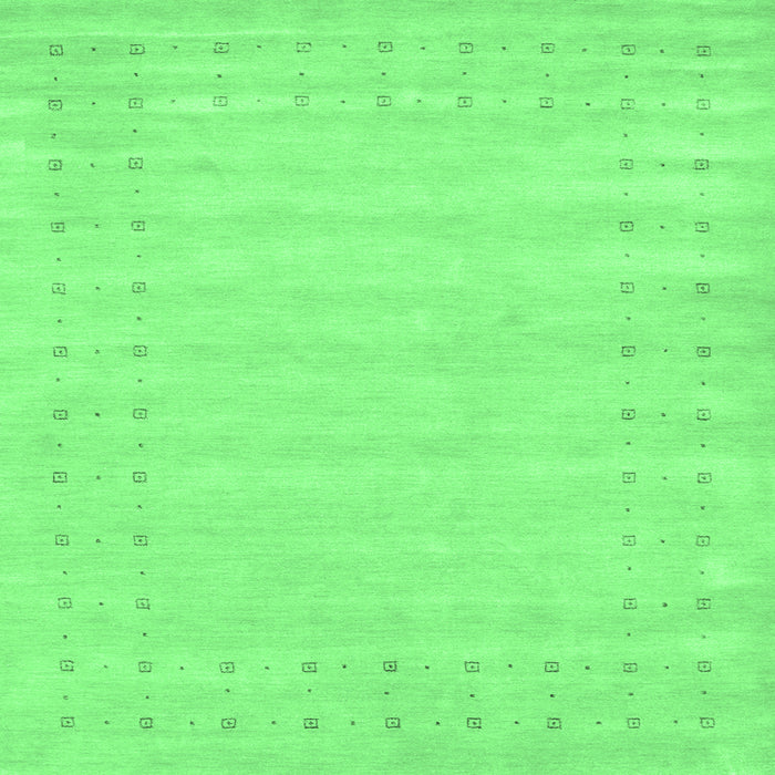 Square Solid Emerald Green Modern Rug, con2650emgrn