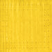Square Machine Washable Solid Yellow Modern Rug, wshcon2650yw