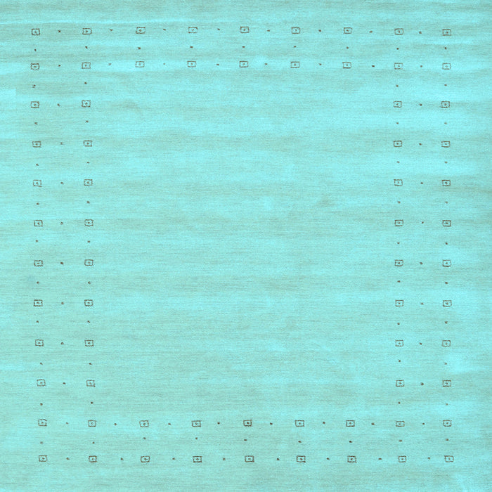 Square Machine Washable Solid Light Blue Modern Rug, wshcon2650lblu