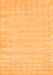 Serging Thickness of Machine Washable Solid Orange Modern Area Rugs, wshcon2650org