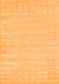 Solid Orange Modern Rug, con2650org