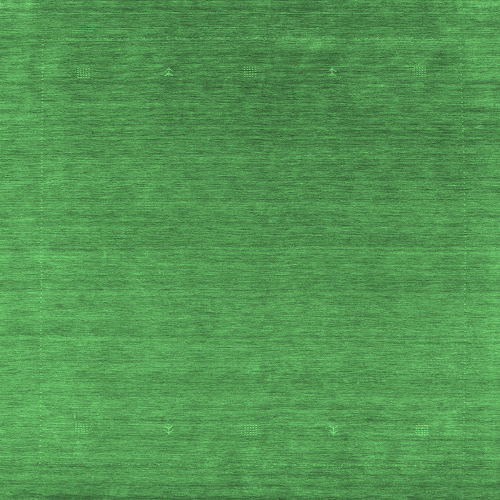 Square Machine Washable Abstract Emerald Green Contemporary Area Rugs, wshcon2651emgrn