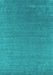 Machine Washable Abstract Turquoise Contemporary Area Rugs, wshcon2651turq