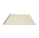 Serging Thickness of Machine Washable Contemporary Peach Beige Rug, wshcon2652