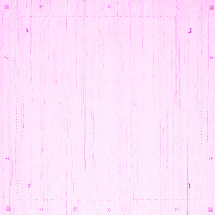 Square Solid Pink Modern Rug, con2652pnk