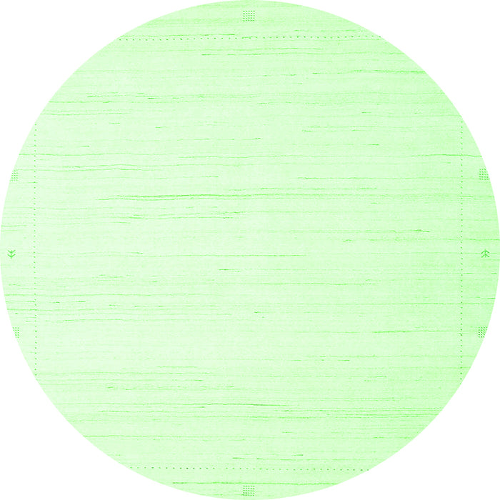 Machine Washable Solid Green Modern Area Rugs, wshcon2652grn