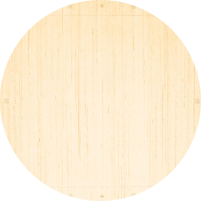 Round Machine Washable Solid Brown Modern Rug, wshcon2652brn