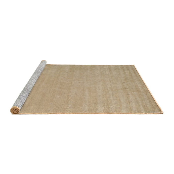 Serging Thickness of Machine Washable Contemporary Peru Brown Rug, wshcon2653