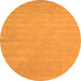 Square Abstract Orange Contemporary Rug, con2653org