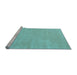 Sideview of Machine Washable Abstract Light Blue Contemporary Rug, wshcon2653lblu