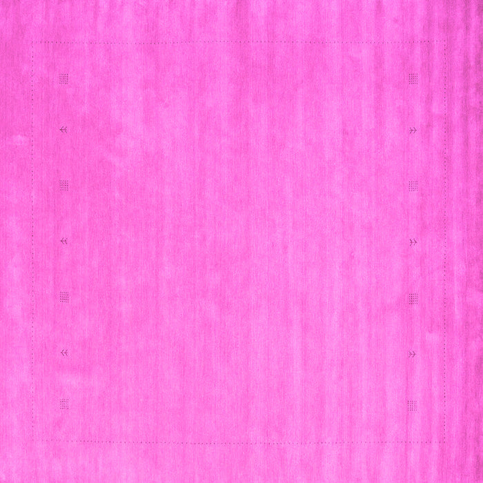 Square Machine Washable Abstract Pink Contemporary Rug, wshcon2653pnk